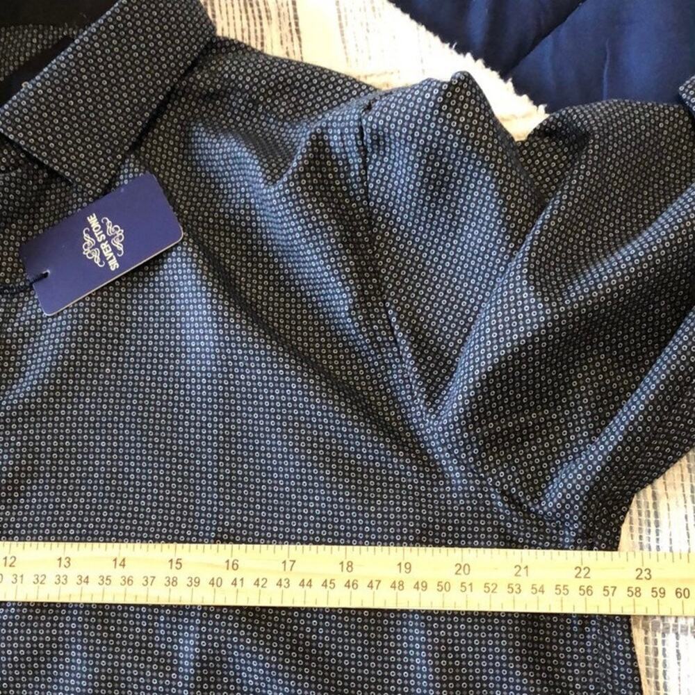Nwt Silverstone Mens Dress Shirt Sz Xxl Modern Fit Flaw Business Casual — image 8 of 8